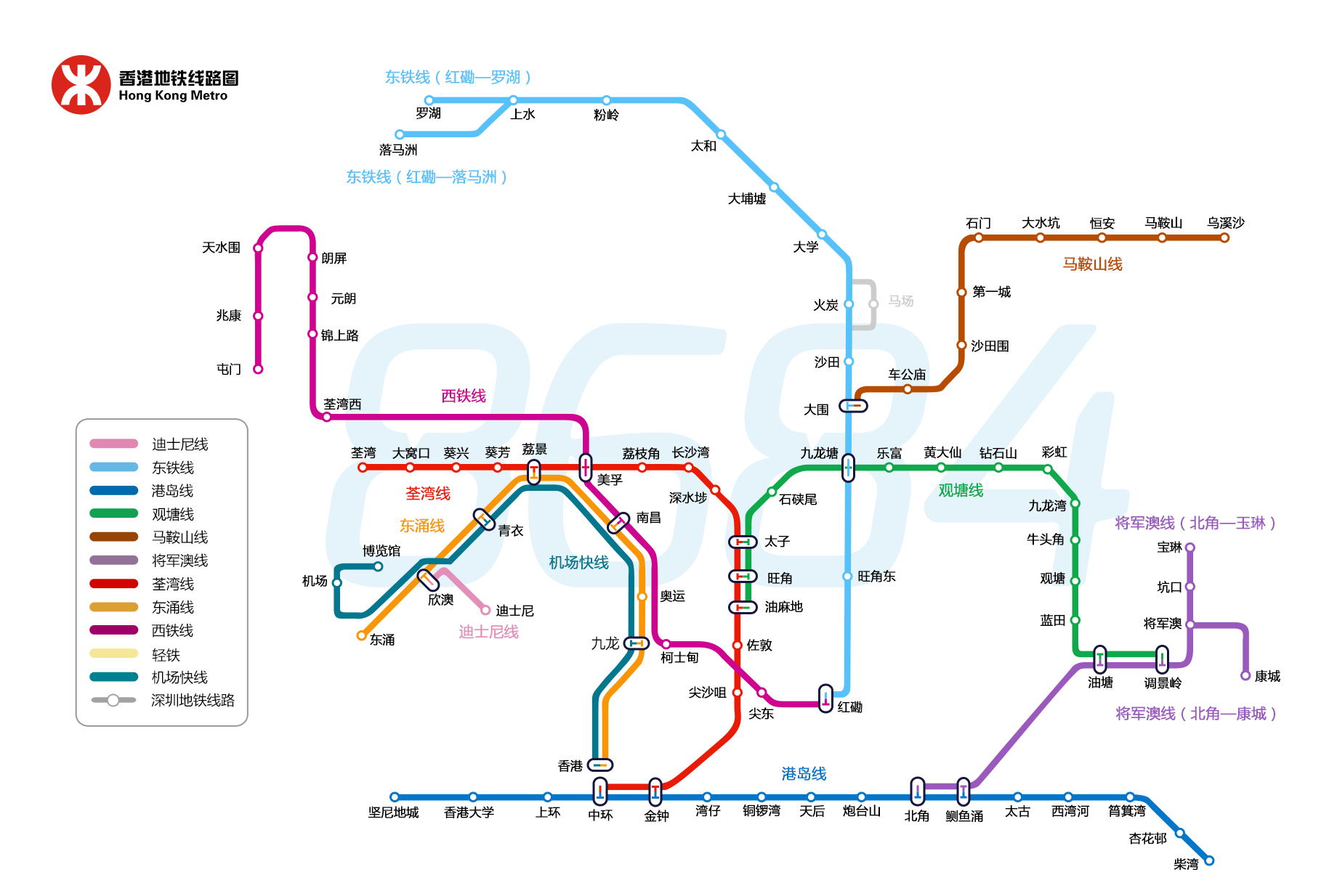 香港最新地铁图揭秘，探索城市的交通脉络