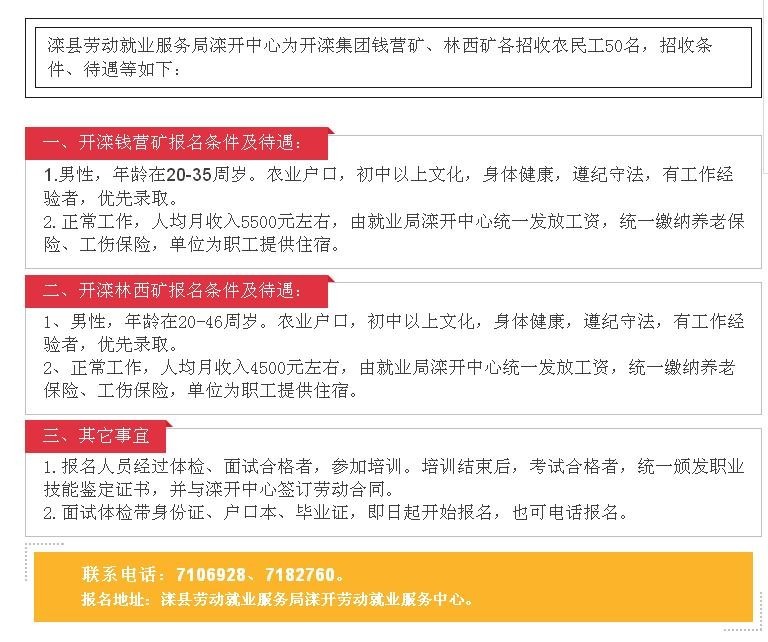 滦县招工最新信息及就业热门指南