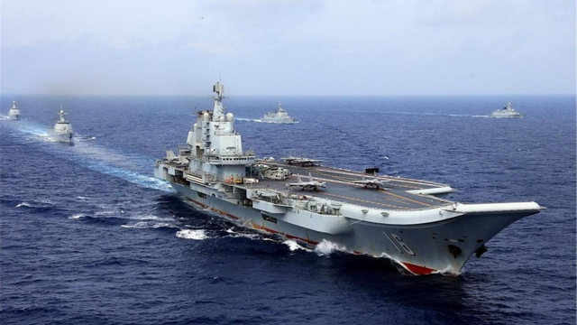 辽宁舰最新图片揭秘，展现海洋强国力量的震撼画卷