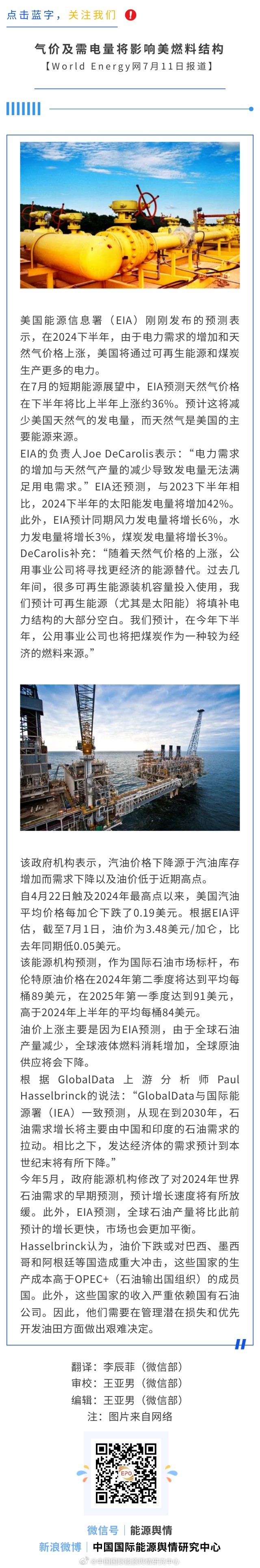 美国天然气市场最新动态及前景展望